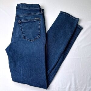 Eddie Bauer Women Midrise Slim Straight Leg Boyfriend Jeans Size 6 Medium Wash